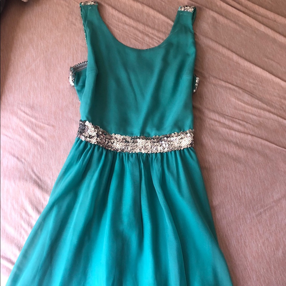 Teal formal dress